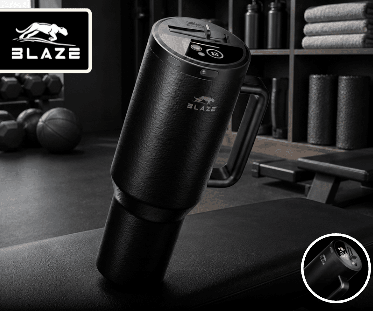 Blaze Puts Hydration Tracking Right On The Bottle With A First-Of-Its-Kind Built-In Display