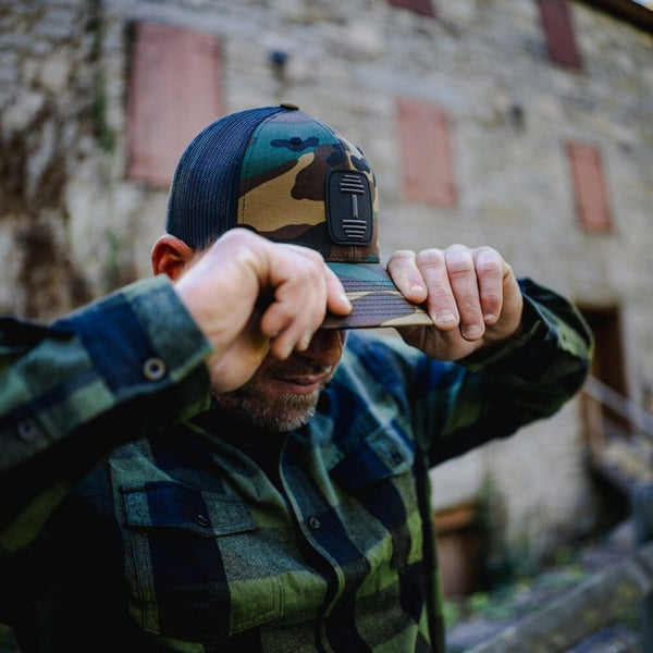 Camo Retro Trucker Hat The Lift Box 