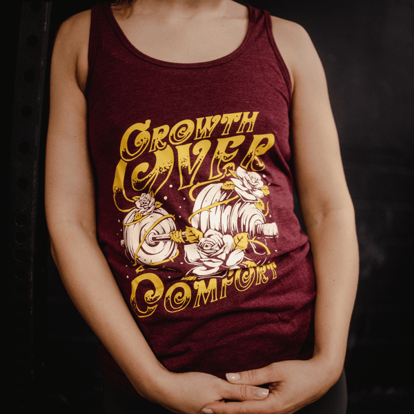 Growth Over Comfort Tee or Tank Shirt The Lift Box 