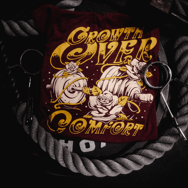 Growth Over Comfort Tee or Tank Shirt The Lift Box 
