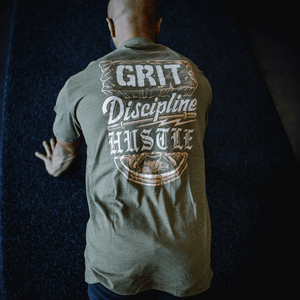 Grit Discipline Hustle Tee or Tank Shirt The Lift Box 