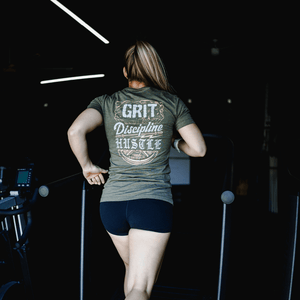 Grit Discipline Hustle Tee or Tank Shirt The Lift Box 