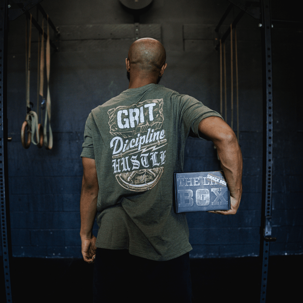 Grit Discipline Hustle Tee or Tank Shirt The Lift Box 